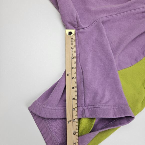 Nike Men Sportswear Color Clash Knit Sweat Shorts Men's S Green/Purple Fleece - Picture 11 of 11